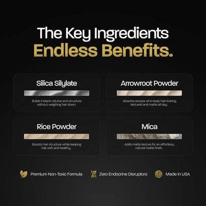 BASED Hair Texture Powder | Instant Volume & Texture | Lightweight, Matte Finish | Simple, Effective, BASED.