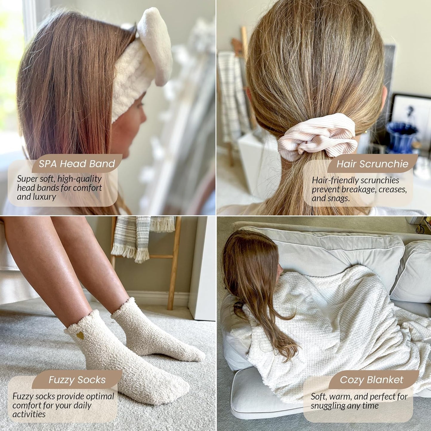 Pamper Her with Our 11-Piece Self Care Gift Set - Perfect Get Well Gifts for Mom, Girlfriend, Wife, or Daughter - Spa Basket with Bath Salts, Oatmeal Soap, Cozy Blanket & Inspirational Touch!