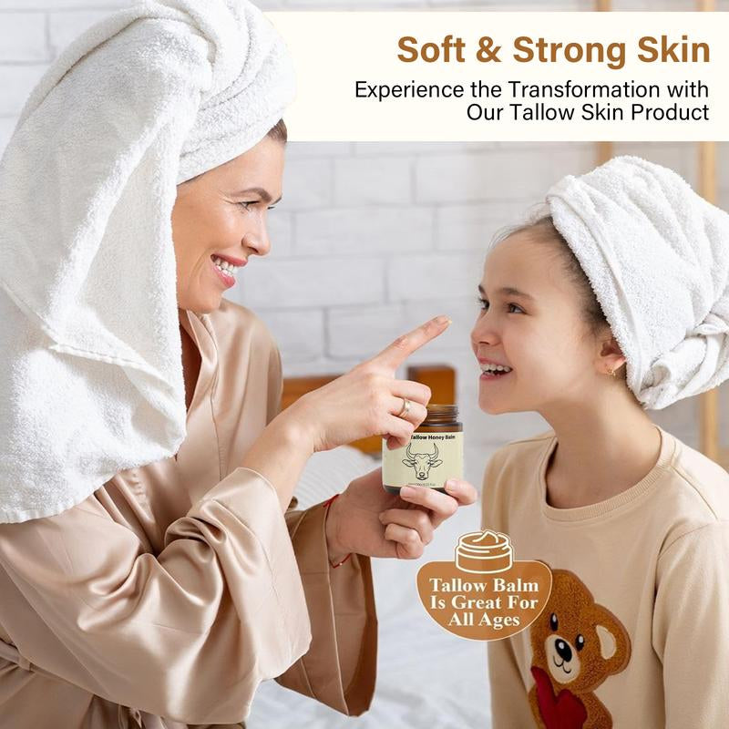 Lopeie Whipped Grass-Fed Beef Tallow Honey Balm - 4 Oz,Moisturizing Cream for Soft, Smooth Skin - Handmade All-Natural Moisturizer - Lavender,Hydrating, Comfort, Moisture Boost Cream, Luminous Firming Cream, Body Care, Hydrating Dry Skin